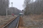 станция Новополоцк: Вид в сторону парка отстоя вагонов для ОАО "Полимир"