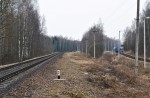 станция Новополоцк: Вид в сторону нечётной горловины приёмо-отправочного парка
