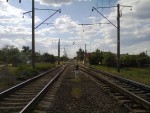 станция Дачная: Четная горловина, вид на северо-запад (на станцию) — со стороны Одессы