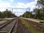 станция Дачная: Вид на платформы с юго-восточной стороны (со стороны Одессы)