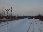 станция Новолукомль: Начало перегона и подъездной путь