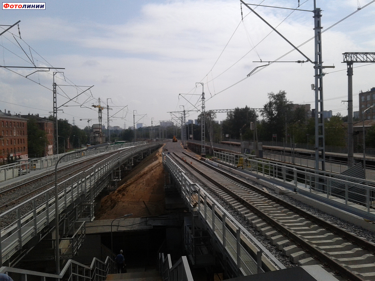 Вид с новой платформы в сторону Москвы