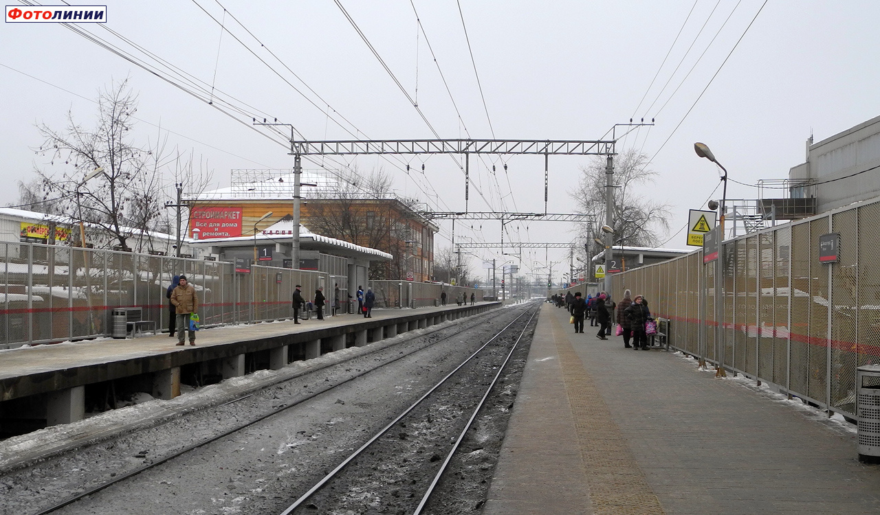 Вид с платформы № 2 в сторону Дмитрова