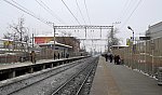 о.п. Лианозово: Вид с платформы № 2 в сторону Дмитрова