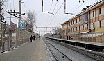 о.п. Лианозово: Вид с платформы № 2 в сторону Москвы