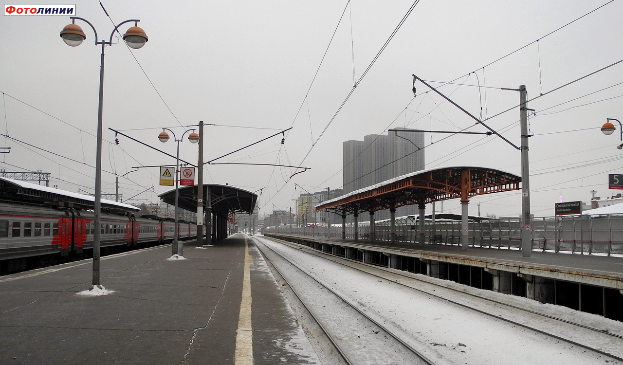 Вид с платформы № 1 в сторону Дмитрова