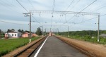 о.п. Орудьево: Вид с платформы в сторону Москвы