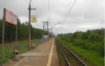 о.п. 122 км: Вид с платформы в сторону Москвы