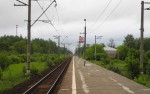 о.п. Темпы: Вид с платформы в сторону Москвы