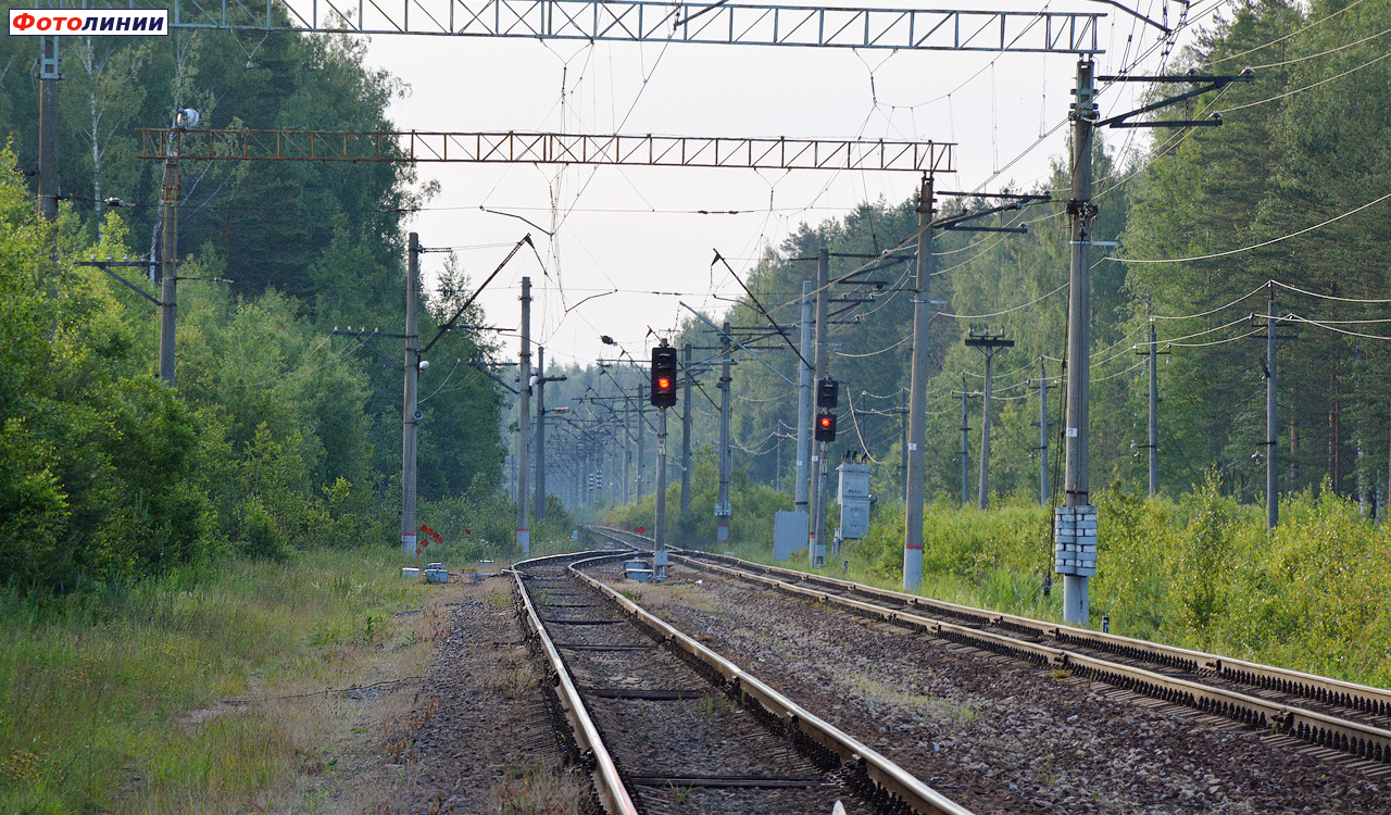 Выходные светофоры Н2, Н1 (в сторону Москвы)