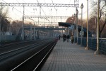 о.п. Тайнинская: Вид с 1-й платформы в сторону Москвы