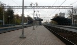 о.п. Маленковская: Вид со 2-й платформы в сторону Москвы