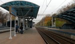 о.п. Маленковская: Вид со 2-й платформы в сторону Мытищ