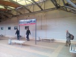 станция Лосиноостровская: Табличка на первой платформе
