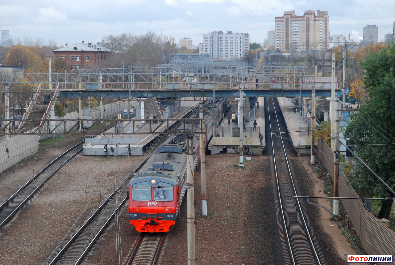 Вид в сторону Ярославского вокзала