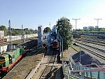 станция Лосиноостровская: Грузовое оборотное локомотивное депо ТЧ-11, вид в чётном направлении