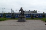станция Сергиев Посад: Памятник Савве Мамонтову на привокзальной площади