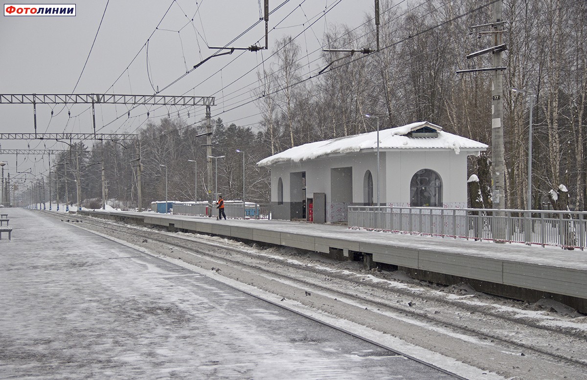 Вид на платформу в сторону Москвы