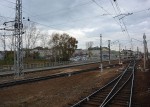 станция Сергиев Посад: Вид с южной горловины, низкая и высокая первая платформа