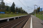 путевой пост 81 км: Платформы Ярославского направления, вид в сторону Сергиева Посада