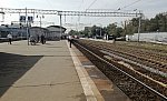 станция Пушкино: Вид с третьей платформы в сторону Москвы