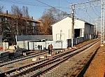 станция Пушкино: Здание сервисно-технической службы, вид в чётном направлении