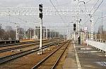 станция Софрино: Светофоры ЧМ5, ЧМ6. Вид в сторону Александрова / Красноармейска