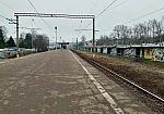 станция Болшево: Вид с платформы Фрязинского направления в сторону Мытищ
