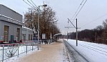 станция Фрязино: Вид с платформы в сторону Москвы