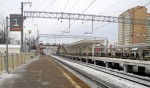 станция Железнодорожная: Вид с платформы № 1 в сторону Москвы