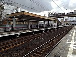 станция Железнодорожная: Навес на первой платформе, вид в нечётном направлении