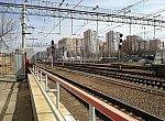 станция Реутово: Вид с первой платформы в чётном направлении