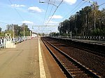 станция Купавна: Вид с первой платформы в чётном направлении