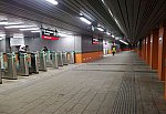 о.п. Нижегородская: Интерьер подземного перехода у новых платформ