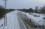 станция Дрезна: Вид с пешеходного моста в сторону Владимира