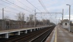 о.п. Вохна: Вид с платформы в сторону Москвы