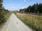 станция Орехово-Зуево: Разобранный соединительный путь на ст. Поточино, вид на северный путепровод