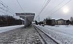 станция Дрезна: Вид с платформы в сторону Владимира