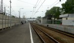 о.п. Крутое: Вид с платформы № 2 в сторону Москвы