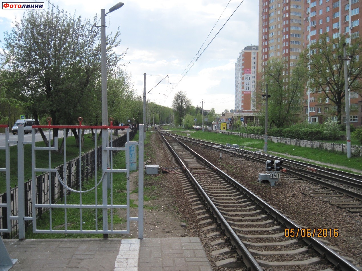 Вид с платформы в сторону Реутово