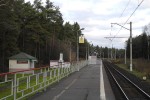 о.п. Захарово: Вид с платформы в сторону Звенигорода