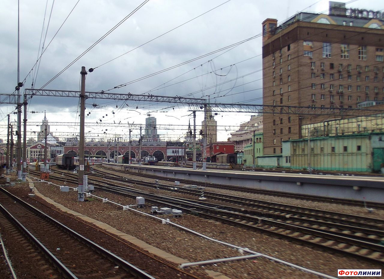Казанский вокзал со стороны путей