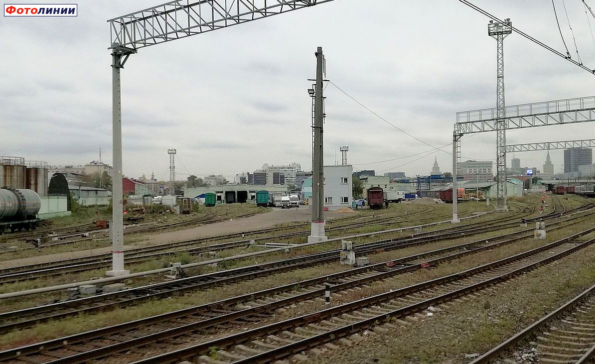 Пути и здания станции, вид в сторону Казанского вокзала