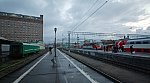 станция Москва-Пассажирская-Казанская: Вид платформ в сторону горловины