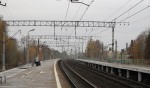 о.п. Золотово: Вид с платформы № 2 в сторону Москвы