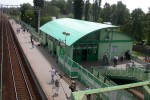станция Раменское: Платформа № 3 и турникетный павильон. Вид в сторону Рязани