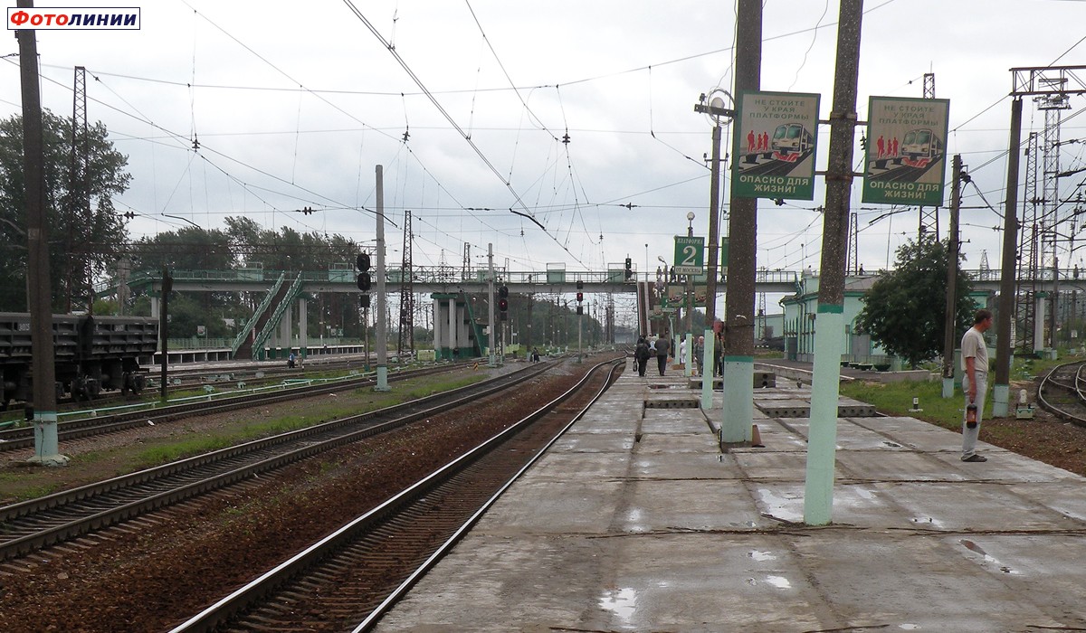 Вид с платформы № 2 в сторону Рязани