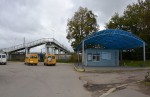 станция Воскресенск: Пригородная касса и пешеходный мост