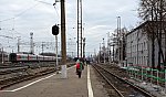 станция Голутвин: Вид с платформы № 3 в сторону Рязани / Озёр