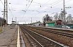 станция Алпатьево: Вид в сторону Москвы с платформы № 2